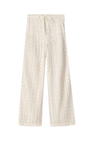 Pantalón wide leg - Crudo