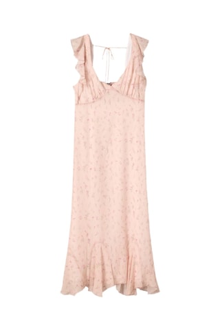 Vestido avolantado - Rosa empolvado