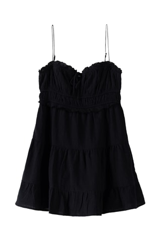 Vestido evasé - Negro