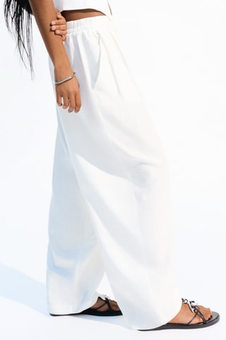 Pantalón fluido - Blanco