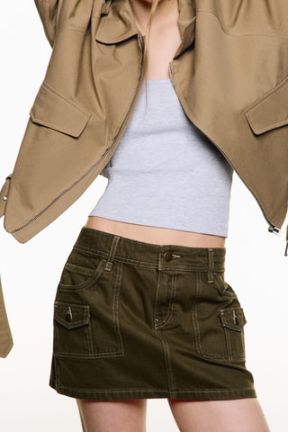 Minifalda - Caqui