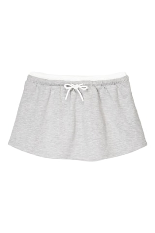 Minifalda - Gris claro jaspeado