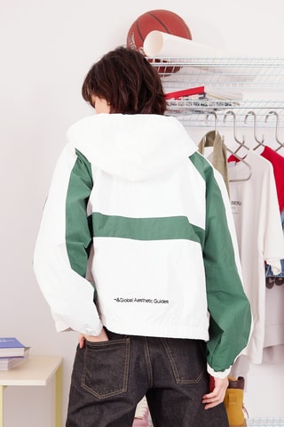 Chaqueta con capucha - Blanco