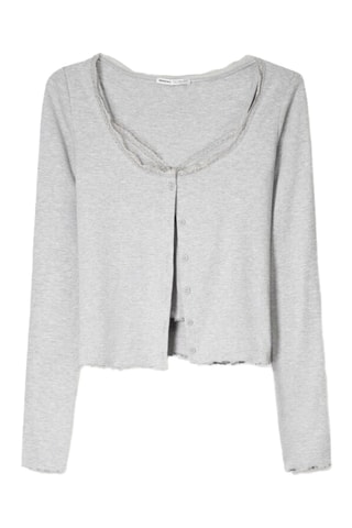 Cárdigan - Gris claro