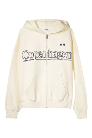 Sudadera con capucha - Mostaza