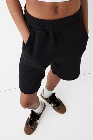 Short wide leg - Negro