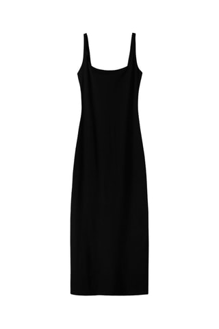 Vestido midi - Negro