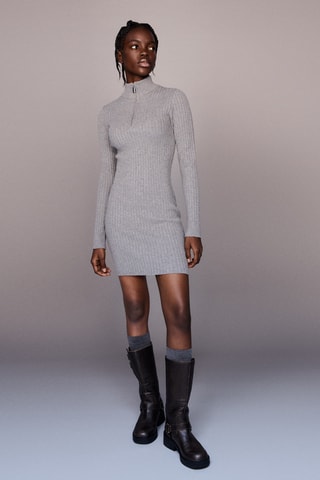 Vestido jersey - Gris