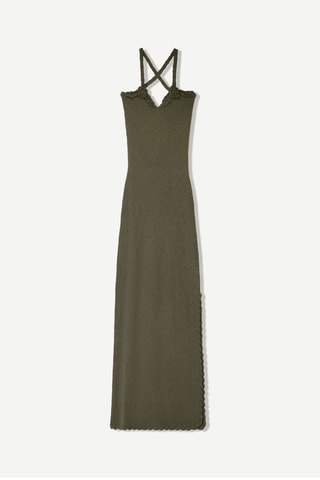 Vestido midi - Caqui