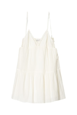 Vestido trapecio - Crudo