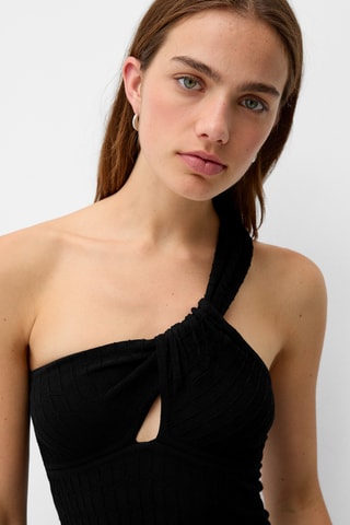 Vestido asimétrico - Negro