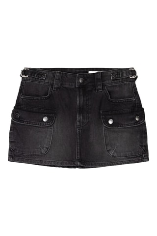 Minifalda vaquera - Negro