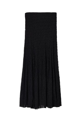 Falda midi - Negro