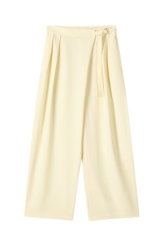 Pantalón de tiro alto - Amarillo