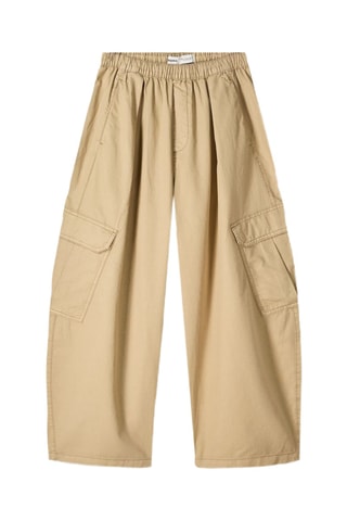 Pantalón cargo - Beige