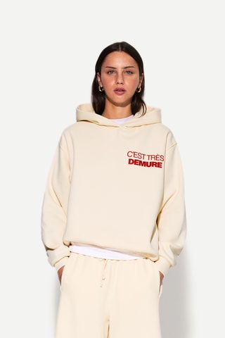 Sudadera con capucha - Crudo