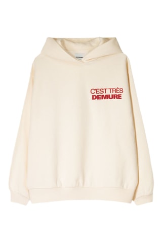 Sudadera con capucha - Crudo