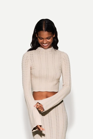 Crop top - Beige claro