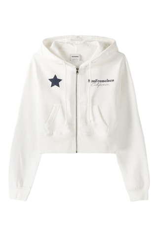 Sudadera corta - Crudo