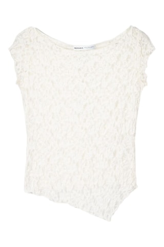 Top de encaje - Crudo