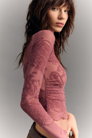 Crop top - Rosa viejo