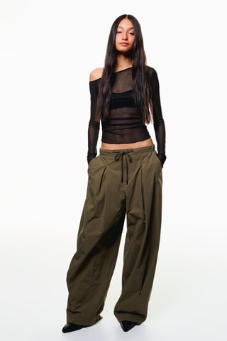 Top drapeado - Negro