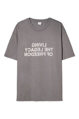 Camiseta relaxed - Gris oscuro