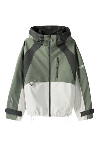 Cortavientos con capucha - Caqui