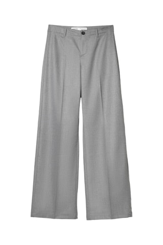 Pantalón wide leg - Gris claro