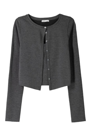 Cárdigan - Gris oscuro