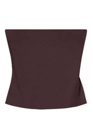 Top bustier - Marrón