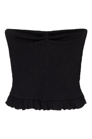 Top bustier - Negro