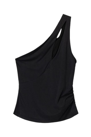 Top asimétrico - Negro