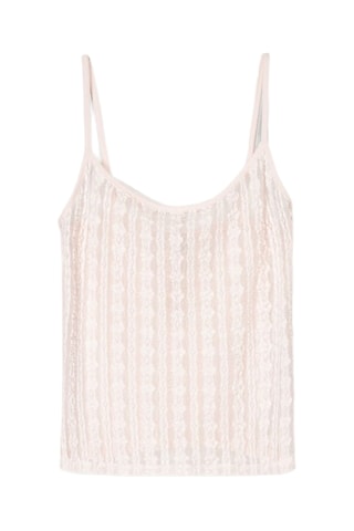 Top de encaje - Rosa