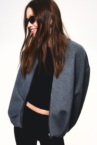 Chaqueta - Gris oscuro jaspeado