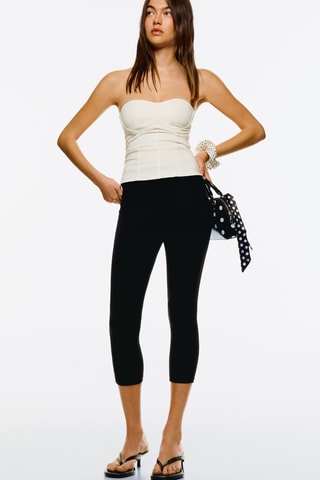 Top bustier - Blanco