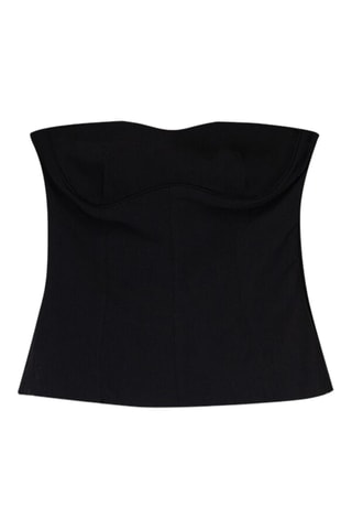 Top bustier - Negro