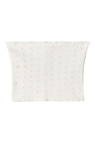 Crop top bustier - Blanco