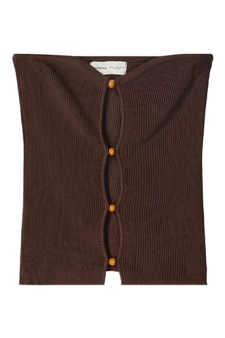 Top bustier - Marrón