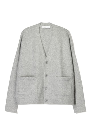 Cárdigan - Gris claro jaspeado