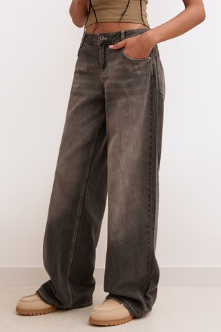 Vaquero wide leg - Gris oscuro