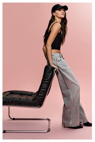 Vaquero boyfriend - Gris claro