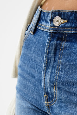 Vaquero straight de tiro alto - Azul oscuro