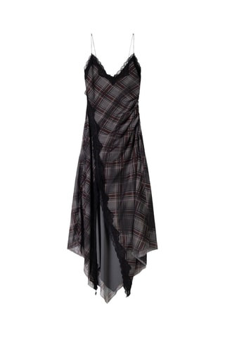 Vestido drapeado - Gris