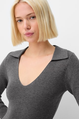 Vestido recto - Gris oscuro jaspeado