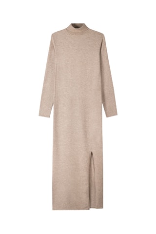 Vestido jersey - Beige jaspeado