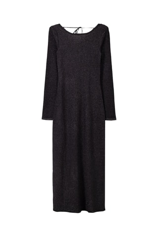Vestido midi - Negro jaspeado
