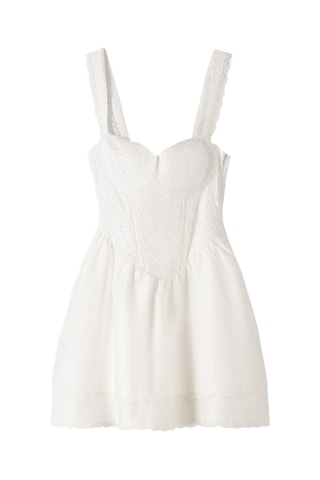 Vestido evasé - Crudo