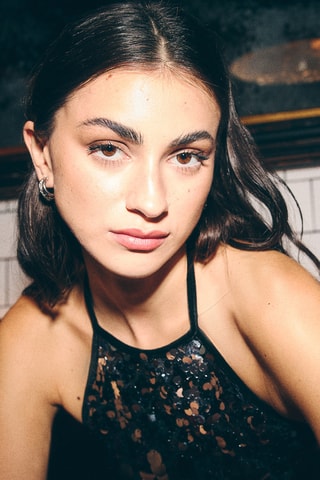 Vestido trapecio - Plateado