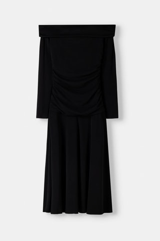 Vestido midi - Negro